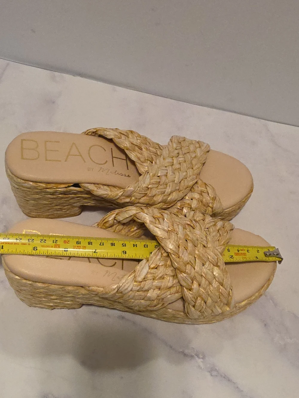 Beach By Matisse Woven Braided Platform Sandal in Natural Straw - Women